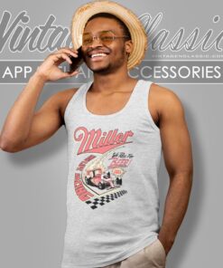 Vintage Miller High Life Racing Beer Tank Top Racerback