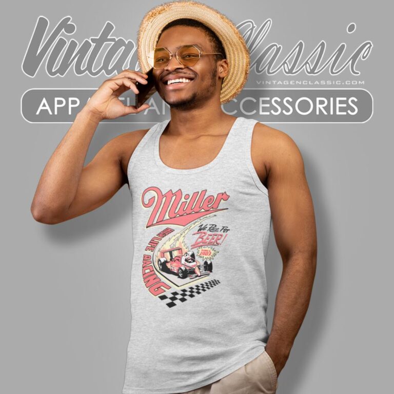 Vintage Miller High Life Racing Beer Tank Top Racerback Vintage Miller High Life Racing Beer Tank Top Racerback