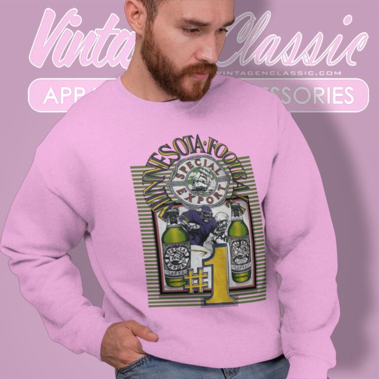 Vintage Minnesota Vikings Football Special Export Beer Sweatshirt Vintage Minnesota Vikings Football Special Export Beer Sweatshirt