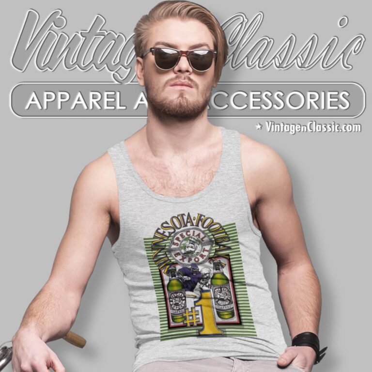 Vintage Minnesota Vikings Football Special Export Beer Tank Top Racerback Vintage Minnesota Vikings Football Special Export Beer Tank Top Racerback