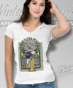 Vintage Minnesota Vikings Football Special Export Beer V Neck TShirt