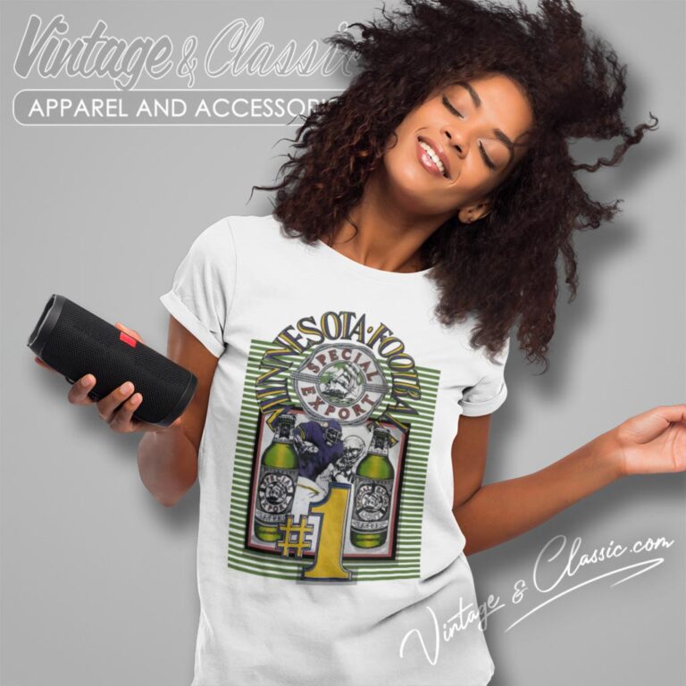 Vintage Minnesota Vikings Football Special Export Beer Women T Shirt Vintage Minnesota Vikings Football Special Export Beer Women T Shirt
