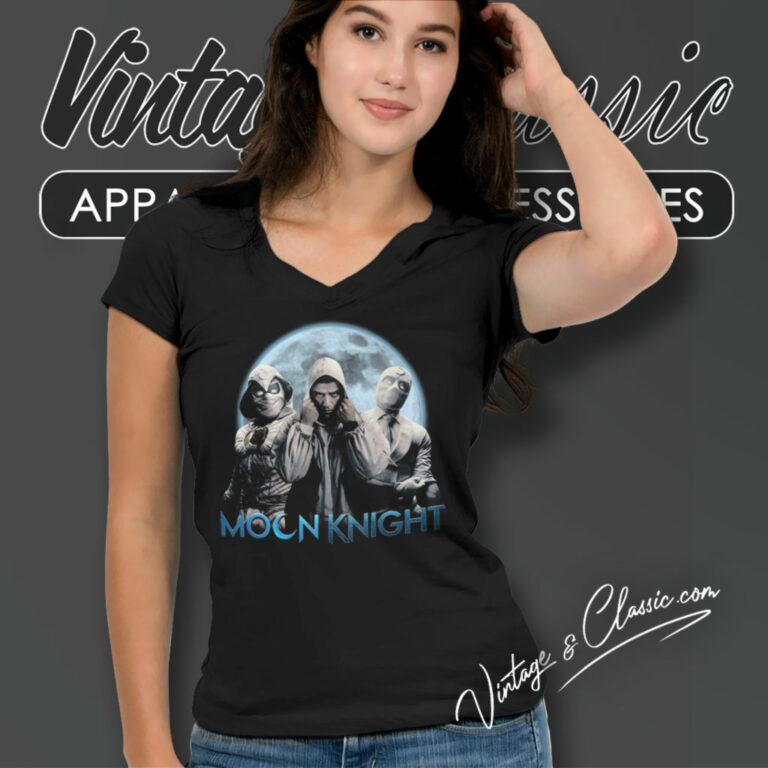Vintage Moon Knight Shirt Mr Knight V Neck TShirt Vintage Moon Knight Shirt Mr Knight V Neck TShirt