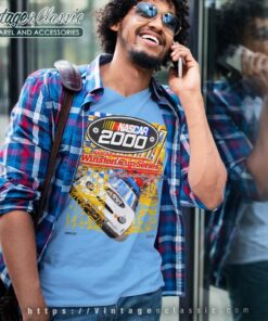 Vintage Nascar 2000 Racing Winston Cup Series V Neck TShirt