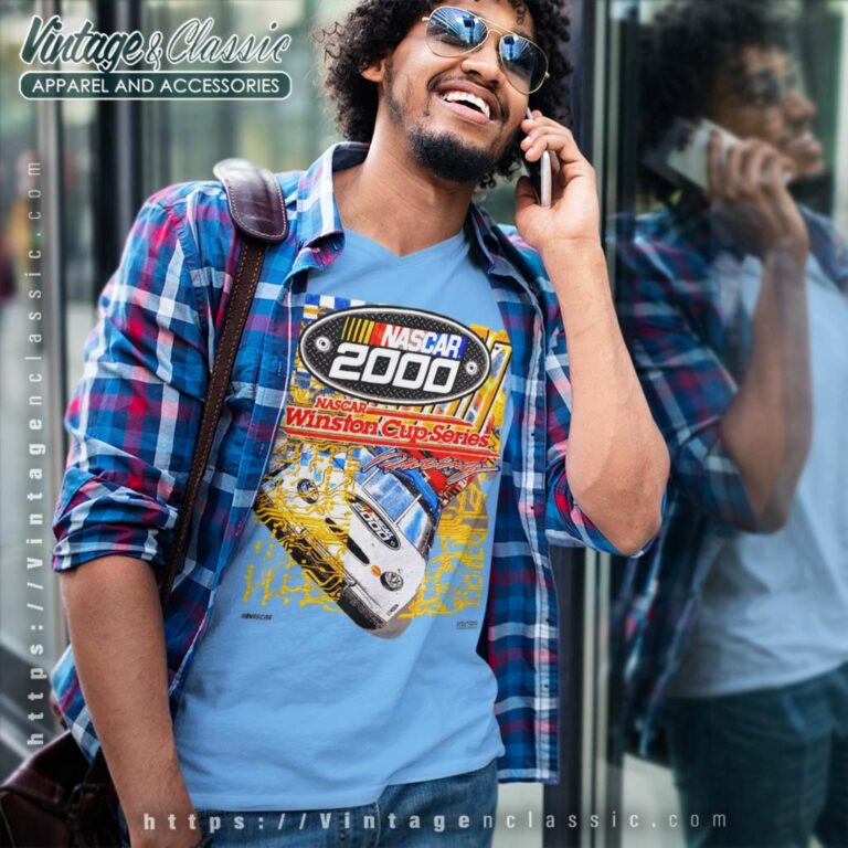 Vintage Nascar 2000 Racing Winston Cup Series V Neck TShirt Vintage Nascar 2000 Racing Winston Cup Series V Neck TShirt