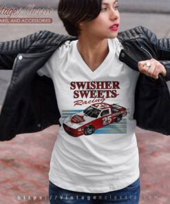 Vintage Nascar 25 Rob Moroso Swisher Sweets V Neck TShirt