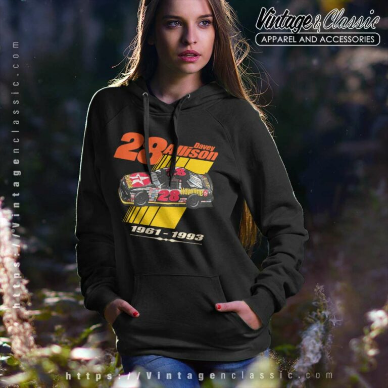 Vintage Nascar 28 Davey Alison Racing Hoodie Vintage Nascar 28 Davey Alison Racing Hoodie