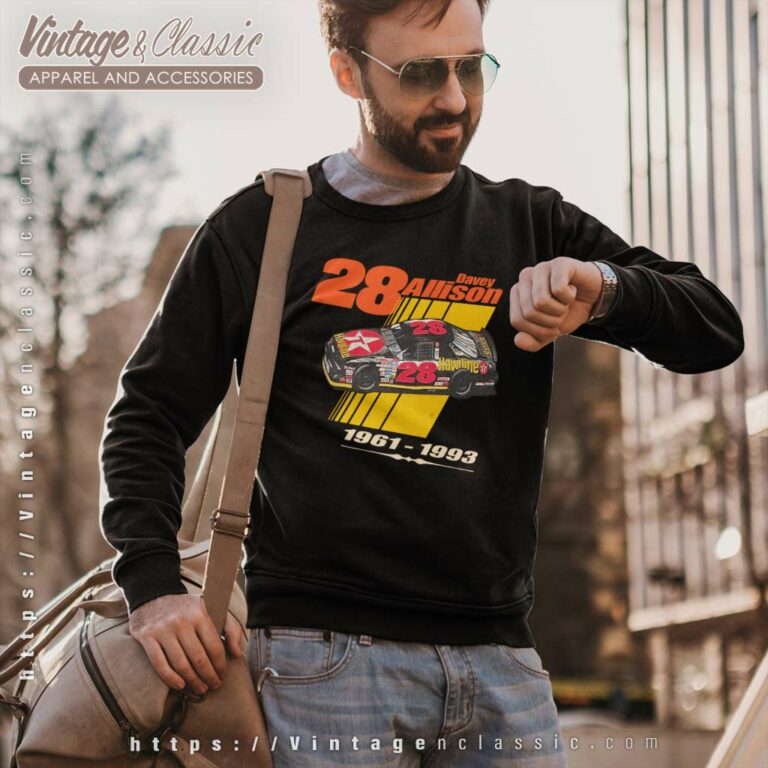 Vintage Nascar 28 Davey Alison Racing Sweatshirt Vintage Nascar 28 Davey Alison Racing Sweatshirt
