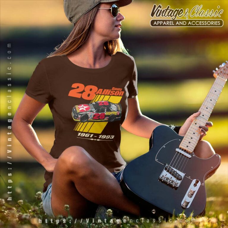 Vintage Nascar 28 Davey Alison Racing Women TShirt Vintage Nascar 28 Davey Alison Racing Women TShirt