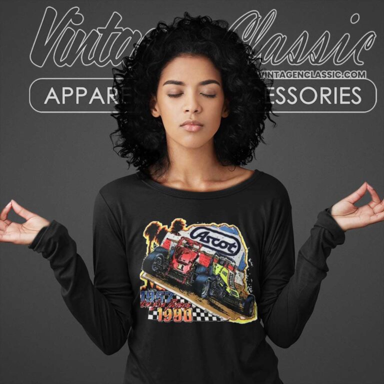 Vintage Nascar Ascot Raceway Long Sleeve Tee Vintage Nascar Ascot Raceway Long Sleeve Tee