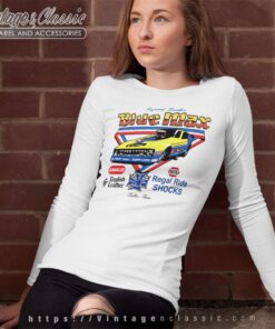 Vintage Nascar Blue Max Hot Rod Drag Long Sleeve Tee