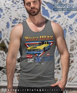 Vintage Nascar Blue Max Hot Rod Drag Tank Top Racerback