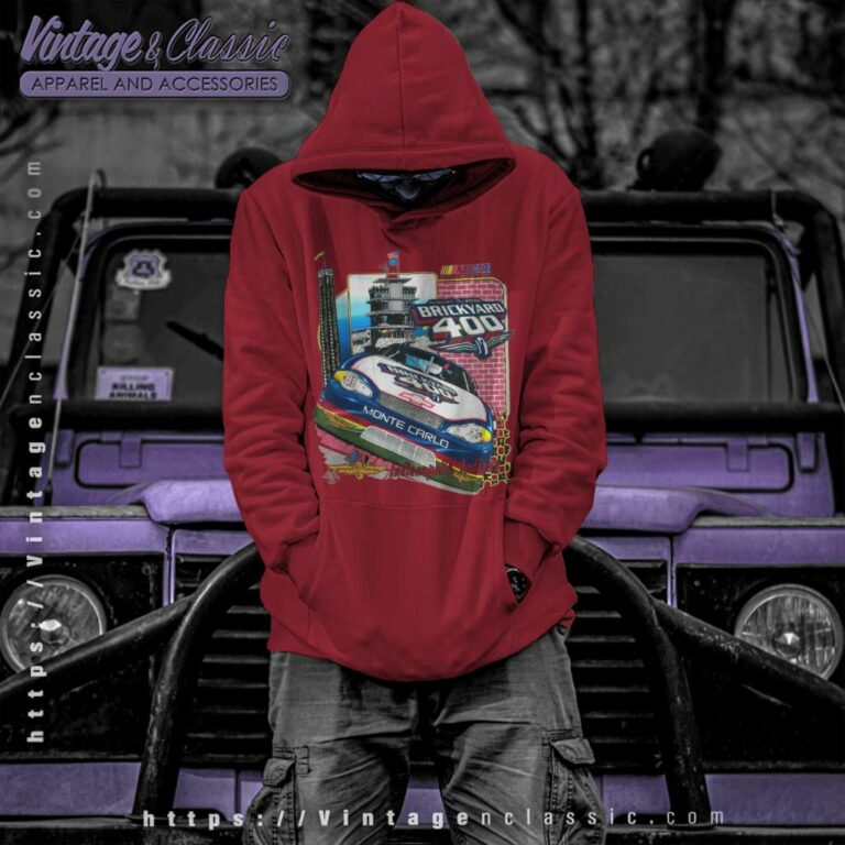 Vintage Nascar Brickyard 400 Racing Hoodie Vintage Nascar Brickyard 400 Racing Hoodie