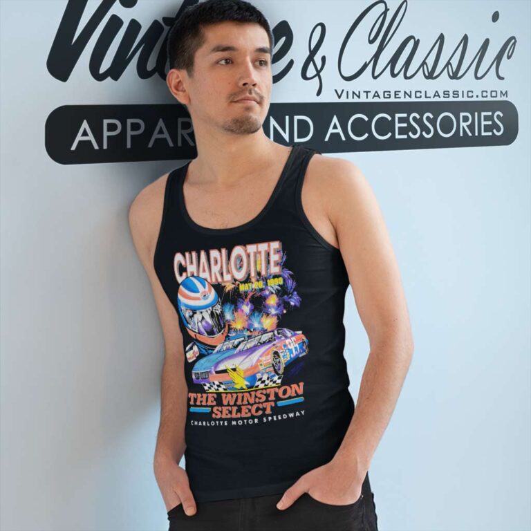 Vintage Nascar Charlotte Motor Speedway Tank Top Racerback Vintage Nascar Charlotte Motor Speedway Tank Top Racerback