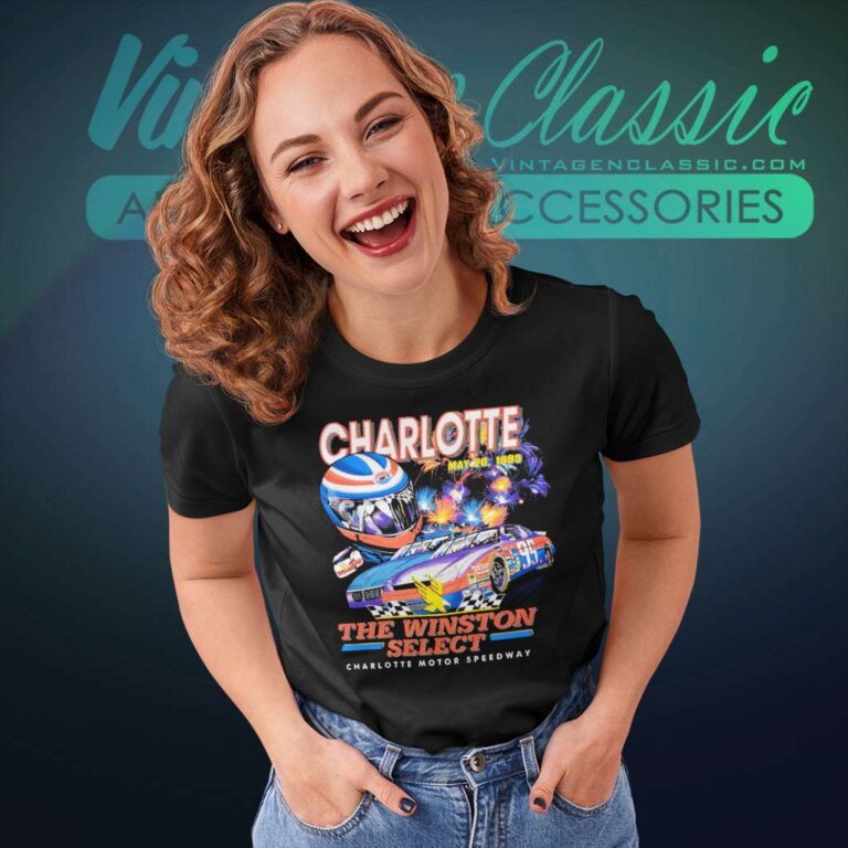 Vintage Nascar Charlotte Motor Speedway Women TShirt Vintage Nascar Charlotte Motor Speedway Women TShirt