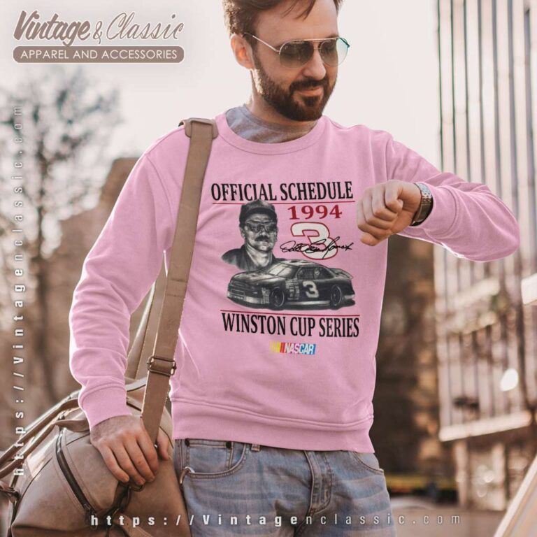 Vintage Nascar Dale Earnhardt 1994 Schedule Winston Cup Sweatshirt Vintage Nascar Dale Earnhardt 1994 Schedule Winston Cup Sweatshirt