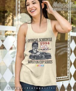 Vintage Nascar Dale Earnhardt 1994 Schedule Winston Cup Tank Top Racerback
