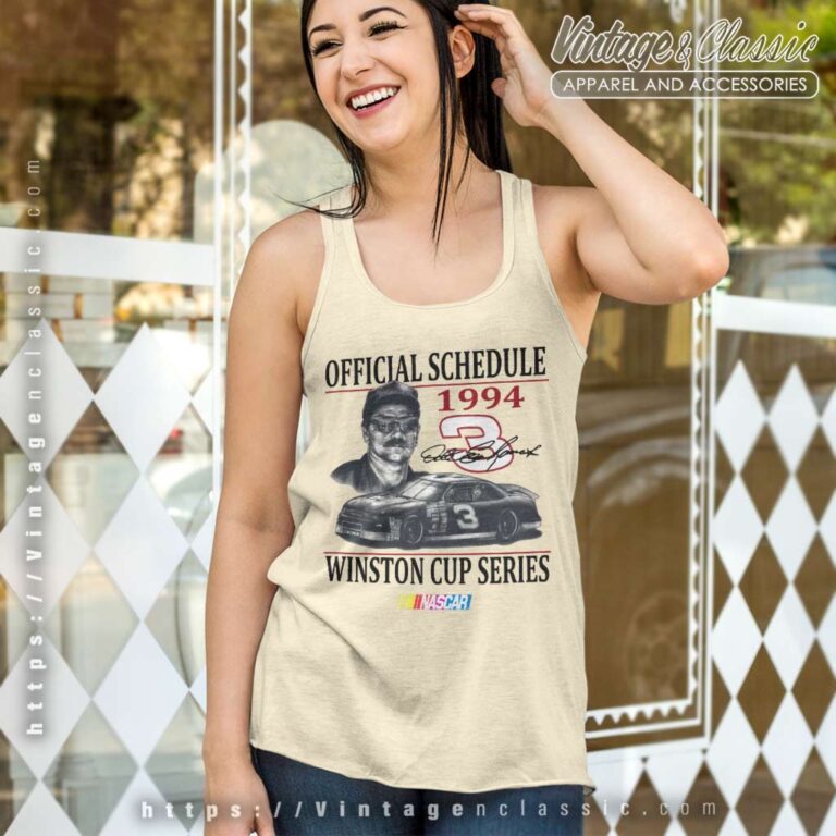 Vintage Nascar Dale Earnhardt 1994 Schedule Winston Cup Tank Top Racerback Vintage Nascar Dale Earnhardt 1994 Schedule Winston Cup Tank Top Racerback
