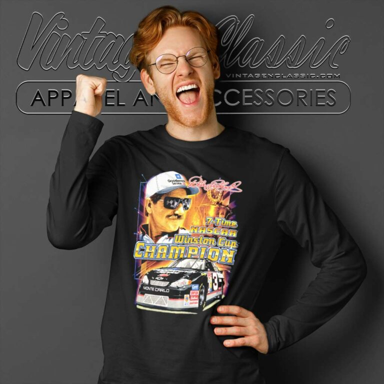 Vintage Nascar Dale Earnhardt Champion Long Sleeve Tee Vintage Nascar Dale Earnhardt Champion Long Sleeve Tee