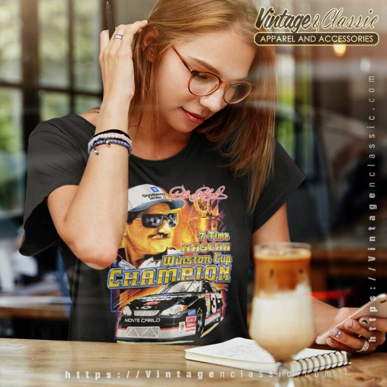Vintage Nascar Dale Earnhardt Champion Women TShirt Vintage Nascar Dale Earnhardt Champion Women TShirt
