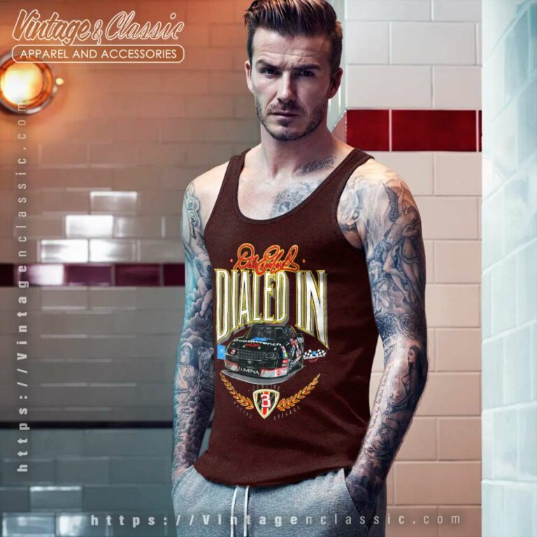 Vintage Nascar Dale Earnhardt Chevy Dialed In Tank Top Racerback Vintage Nascar Dale Earnhardt Chevy Dialed In Tank Top Racerback