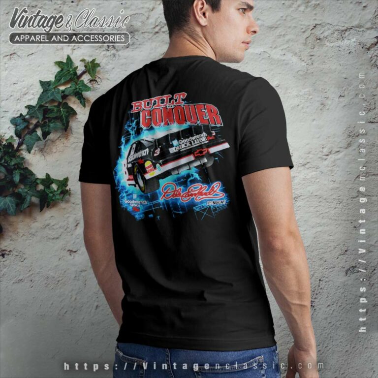 Vintage Nascar Dale Earnhardt Designed To Intimidate T Shirt Back Side Vintage Nascar Dale Earnhardt Designed To Intimidate T Shirt Back Side