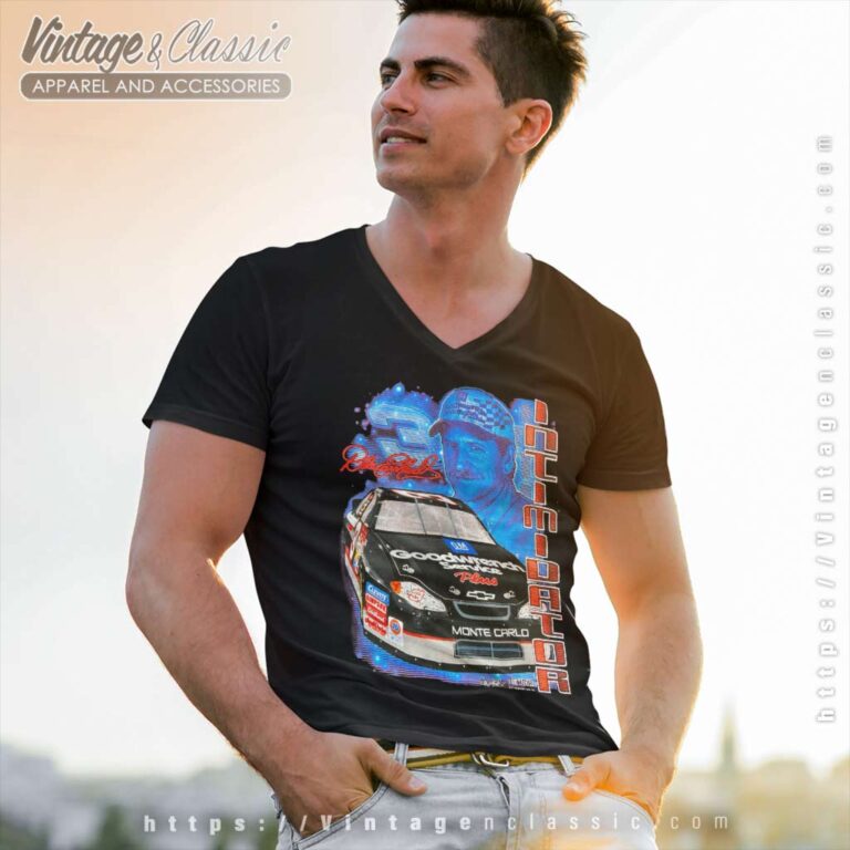 Vintage Nascar Dale Earnhardt Intimidator V Neck TShirt Vintage Nascar Dale Earnhardt Intimidator V Neck TShirt