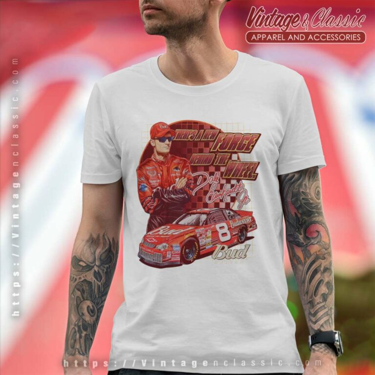 Vintage Nascar Dale Earnhardt Jr Red Budweiser T Shirt Vintage Nascar Dale Earnhardt Jr Red Budweiser T Shirt