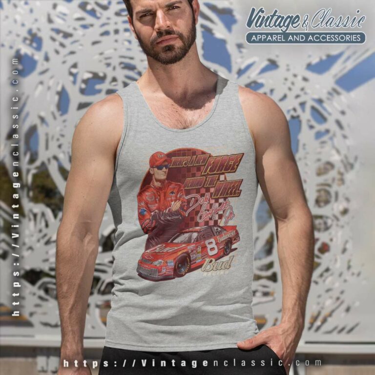 Vintage Nascar Dale Earnhardt Jr Red Budweiser Tank Top Racerback Vintage Nascar Dale Earnhardt Jr Red Budweiser Tank Top Racerback