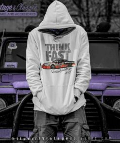 Vintage Nascar Darrel Waltrip Think Fast Hoodie 1