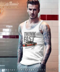 Vintage Nascar Darrel Waltrip Think Fast Tank Top Racerback 1