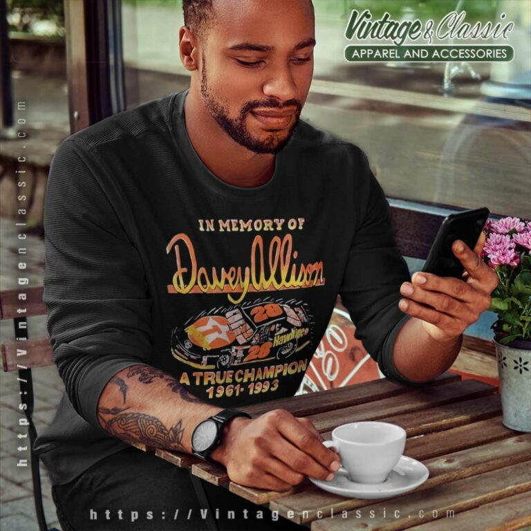 Vintage Nascar Davey Allison Memorial Sweatshirt Vintage Nascar Davey Allison Memorial Sweatshirt