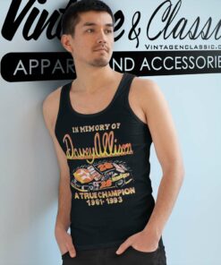 Vintage Nascar Davey Allison Memorial Tank Top Racerback
