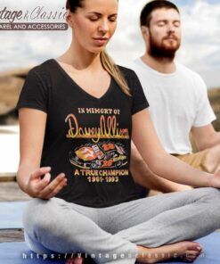 Vintage Nascar Davey Allison Memorial V Neck TShirt