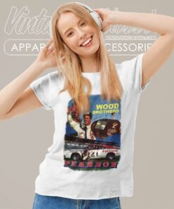 Vintage Nascar David Pearson Wood Brothers Women TShirt