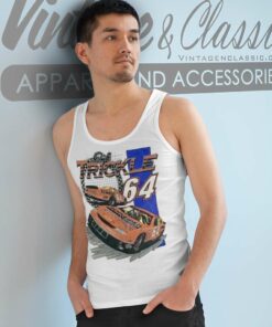 Vintage Nascar Dick Trickle 64 Schneider Tank Top Racerback