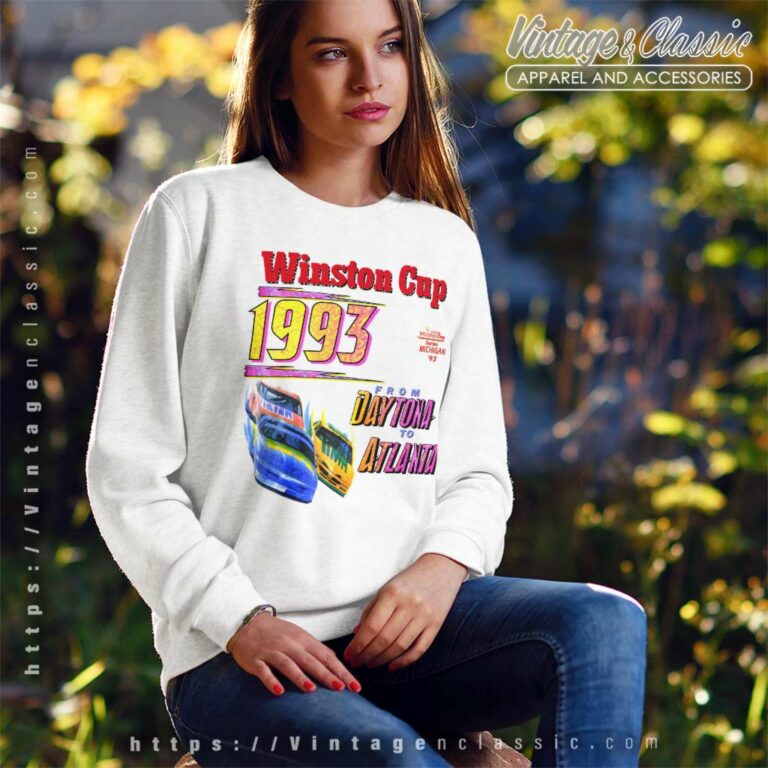Vintage Nascar From Daytona To Atlanta Sweatshirt Vintage Nascar From Daytona To Atlanta Sweatshirt