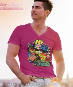 Vintage Nascar Greg Biffle Colors Of Speed V Neck TShirt