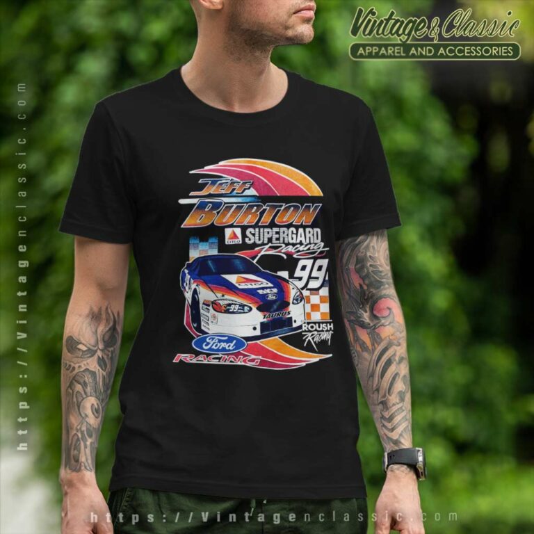 Vintage Nascar Jeff Burton Ford Racing T Shirt Vintage Nascar Jeff Burton Ford Racing T Shirt
