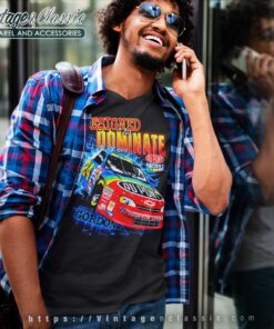 Vintage Nascar Jeff Gordon Designed To Dominate V Neck TShirt