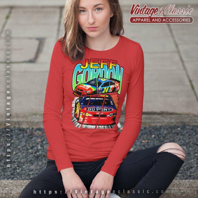 Vintage Nascar Jeff Gordon Monte Carlo Long Sleeve Tee Vintage Nascar Jeff Gordon Monte Carlo Long Sleeve Tee