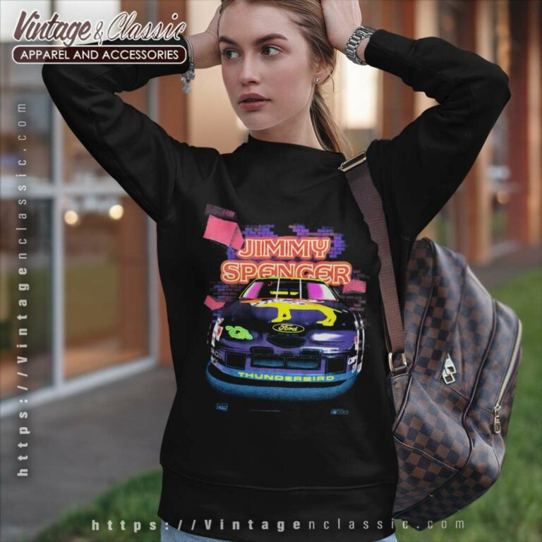 Vintage Nascar Jimmy Spencer 23 Ford Thunderbird Sweatshirt Vintage Nascar Jimmy Spencer 23 Ford Thunderbird Sweatshirt