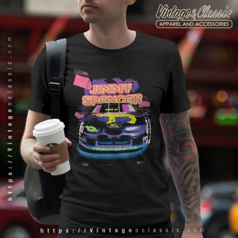 Vintage Nascar Jimmy Spencer 23 Ford Thunderbird T Shirt Vintage Nascar Jimmy Spencer 23 Ford Thunderbird T Shirt