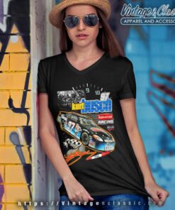Vintage Nascar Kurt Busch Sharpie V Neck TShirt