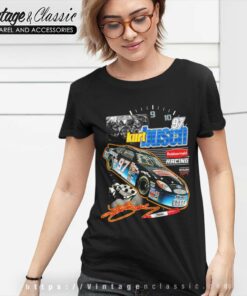 Vintage Nascar Kurt Busch Sharpie Women TShirt