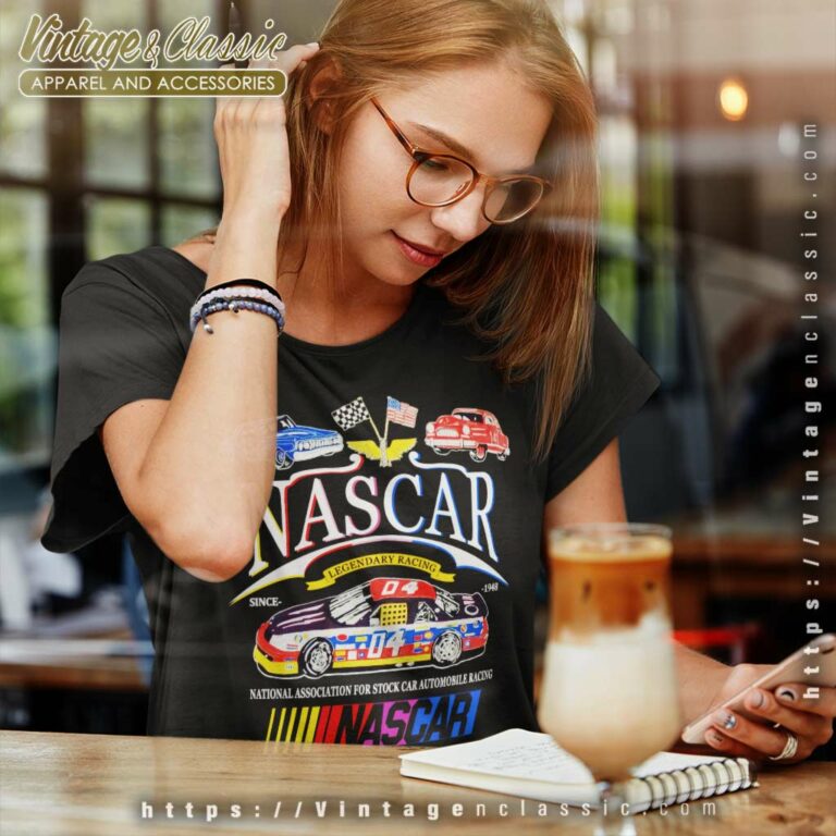 Vintage Nascar Legendary Racing Women TShirt Vintage Nascar Legendary Racing Women TShirt