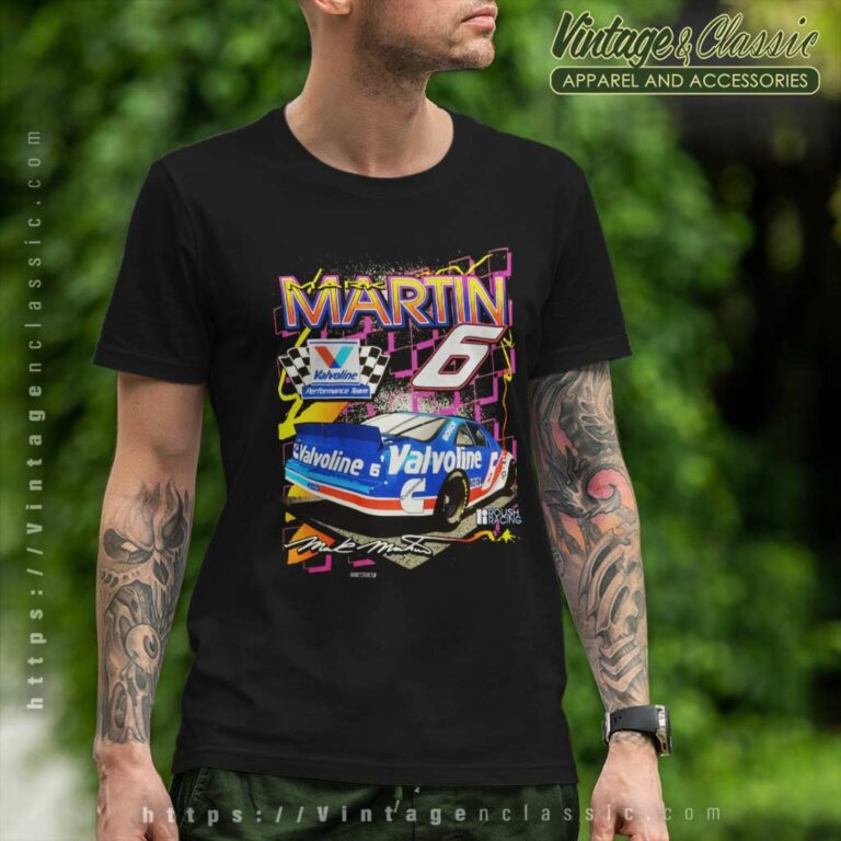 Vintage Nascar Mark Martin 6 Valvoline T Shirt Vintage Nascar Mark Martin 6 Valvoline T Shirt