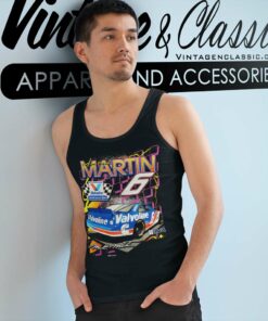 Vintage Nascar Mark Martin 6 Valvoline Tank Top Racerback