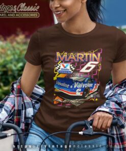Vintage Nascar Mark Martin 6 Valvoline Women TShirt