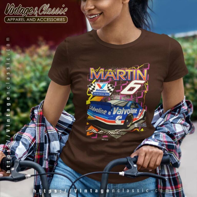 Vintage Nascar Mark Martin 6 Valvoline Women TShirt Vintage Nascar Mark Martin 6 Valvoline Women TShirt
